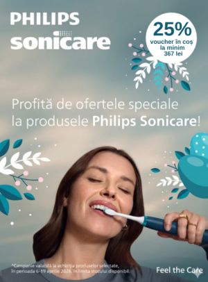 Promotie cu 25% voucher aplicat in cos la Philips Sonicare