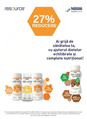 Promotie cu 27% reducere la Resource