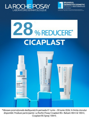 Promotie cu 28% reducere la La Roche Posay Cicaplast