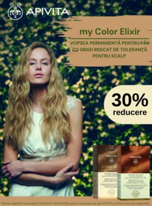 Promotie cu 30% reducere la Apivita Vopsea