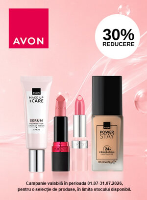 Promotie cu 30% reducere la Avon
