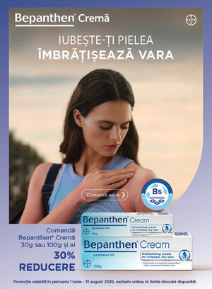 Promotie cu 30% reducere la Bepanthen Crema Bayer