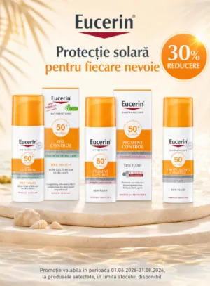 Promotie cu 30% reducere la Eucerin Sun