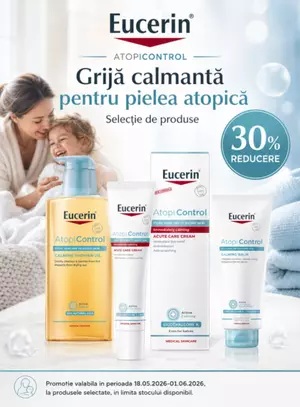 Promotie cu 30% reducere la Eucerin - Ziua Copilului