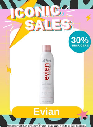 Promotie cu 30% reducere la Evian - Iconic Sales