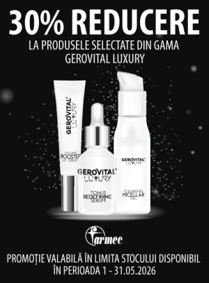 Promotie cu 30% reducere la Gerovital Luxury