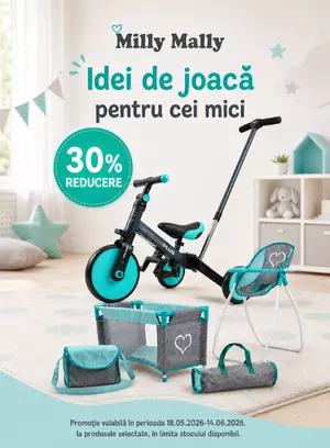 Promotie cu 30% reducere la Milly Mally - Ziua Copilului