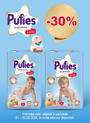 Promotie cu 30% reducere la Pufies