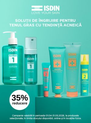 Promotie cu 35% reducere la Isdin