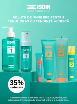Promotie cu 35% reducere la Isdin