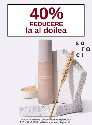 Promotie cu 40% la al doilea produs Soroci