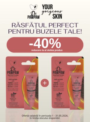 Promotie cu 40% reducere la al doilea produs Dr.PawPaw