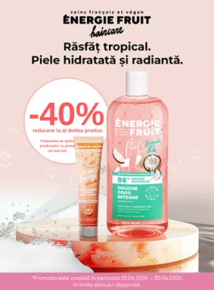 Promotie cu 40% reducere la al doilea produs Energie Fruit