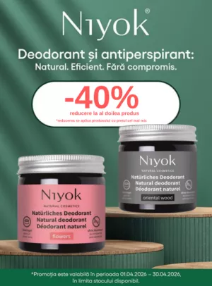 Promotie cu 40% reducere la al doilea produs Niyok