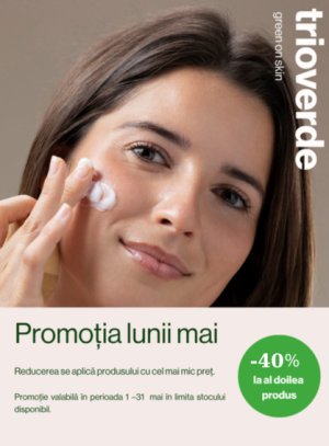 Promotie cu 40% reducere la al doilea produs Trio Verde