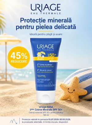Promotie cu 45% reducere la Uriage 1ere Bebe