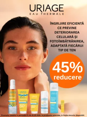 Promotie cu 45% reducere la Uriage Sun