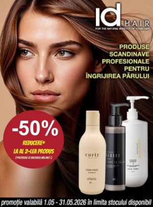 Promotie cu 50% reducere la al doilea id Hair