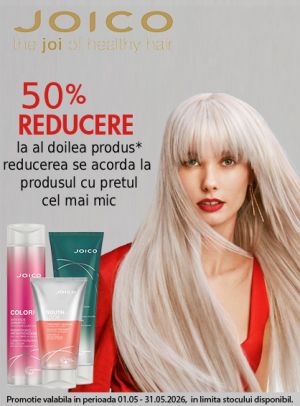 Promotie cu 50% reducere la al doilea produs Joico