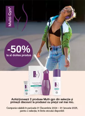 Promotie cu 50% reducere la al doilea produs Multi-Mam