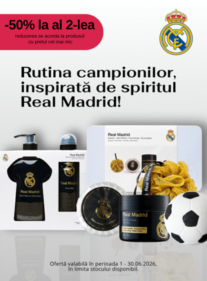 Promotie cu 50% reducere la al doilea produs Real Madrid