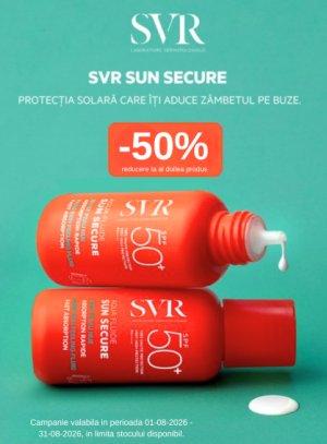 Promotie cu 50% reducere la al doilea produs SVR - Sun Secure