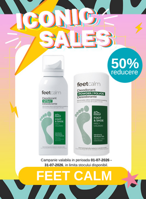 Promotie cu 50% reducere la Feet Calm - Iconic Sales