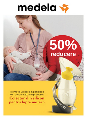 Promotie cu 50% reducere la Medela
