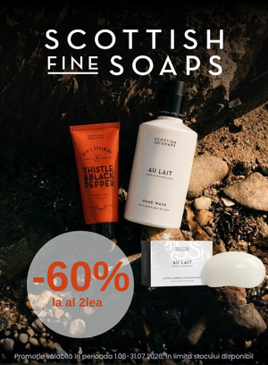 Promotie cu 60% reducere la al 2lea Scottish Fine Soaps