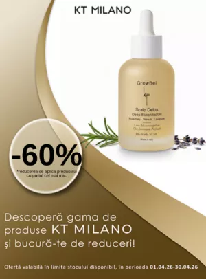 Promotie cu 60% reducere la al doilea produs KT Milano