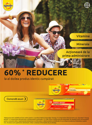 Promotie cu 60% reducere la al doilea Supradyn Identic