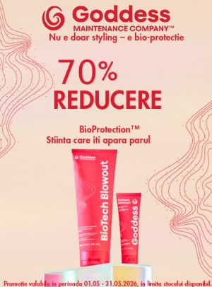 Promotie cu 70% reducere la al doilea produs Goddess