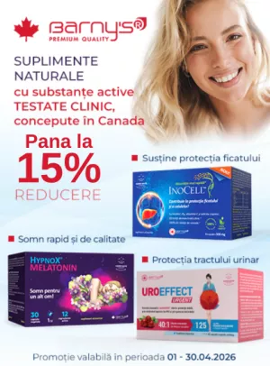 Promotie cu pana la 15% reducere la Barny'S