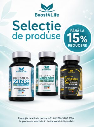 Promotie cu pana la 15% reducere la Boost4Life