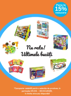 Promotie cu pana la 15% reducere la Jucarii