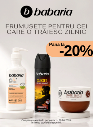 Promotie cu pana la 20% reducere la Babaria