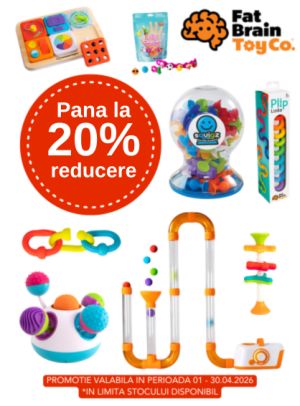 Promotie cu pana la 20% reducere la Fat Brain