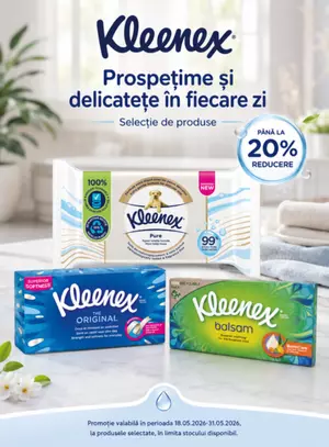 Promotie cu pana la 20% reducere la Kleenex - Ziua Copilului