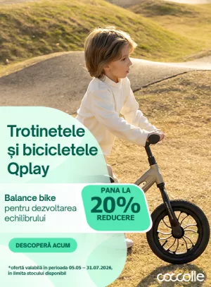 Promotie cu pana la 20% reducere la Qplay Trotinete si Biciclete