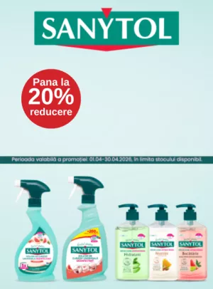 Promotie cu pana la 20% reducere la Sanytol