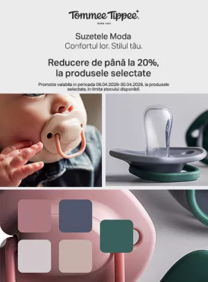 Promotie cu pana la 20% reducere la Tommee Tippee