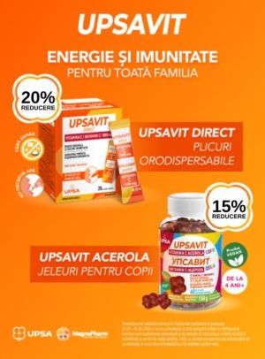 Promotie cu pana la 20% reducere la Upsavit