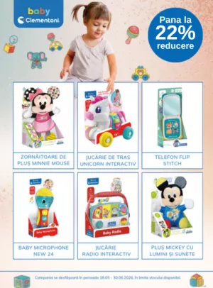 Promotie cu pana la 22% reducere la Clementoni