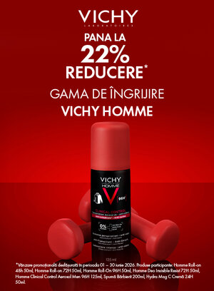 Promotie cu pana la 22% reducere la Vichy Deo Homme