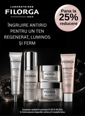 Promotie cu pana la 25% reducere la Filorga