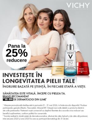 Promotie cu pana la 25% reducere la Vichy