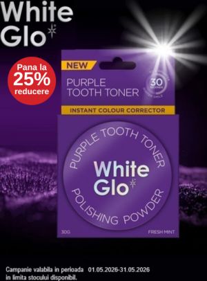 Promotie cu pana la 25% reducere la White Glo