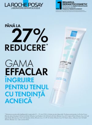 Promotie cu pana la 27% reducere la La Roche Posay
