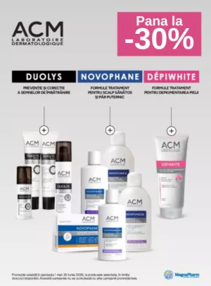 Promotie cu pana la 30% reducere la ACM