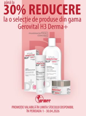 Promotie cu pana la 30% reducere la Gerovital H3 Derma+